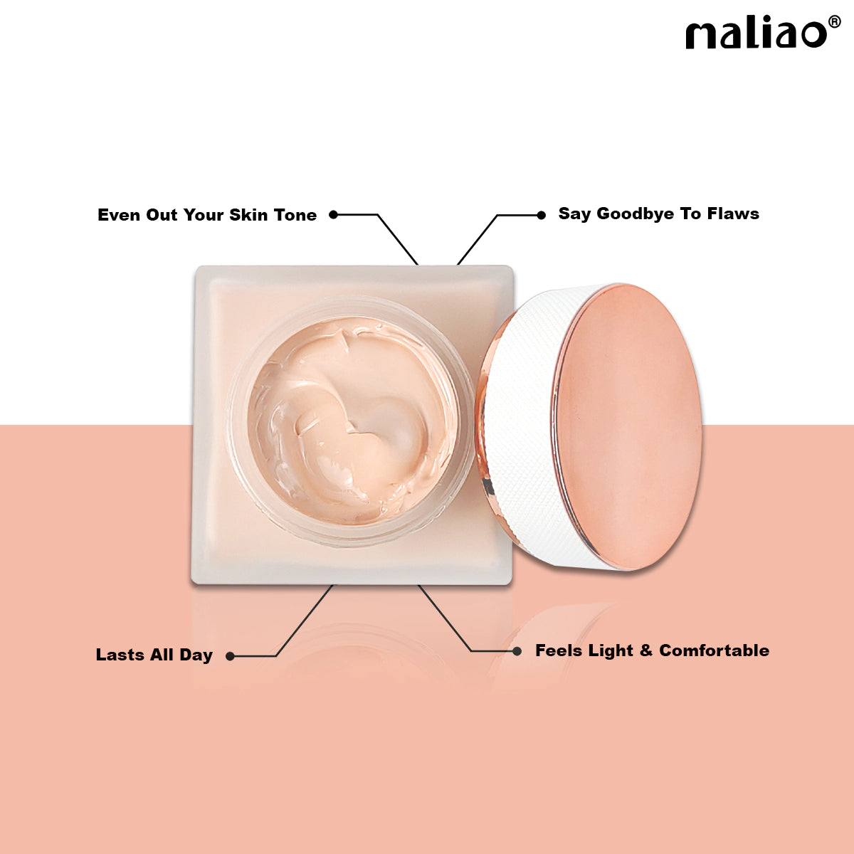 Maliao Perfect Liquid Foundation Full Coverage - Flawless Radiance